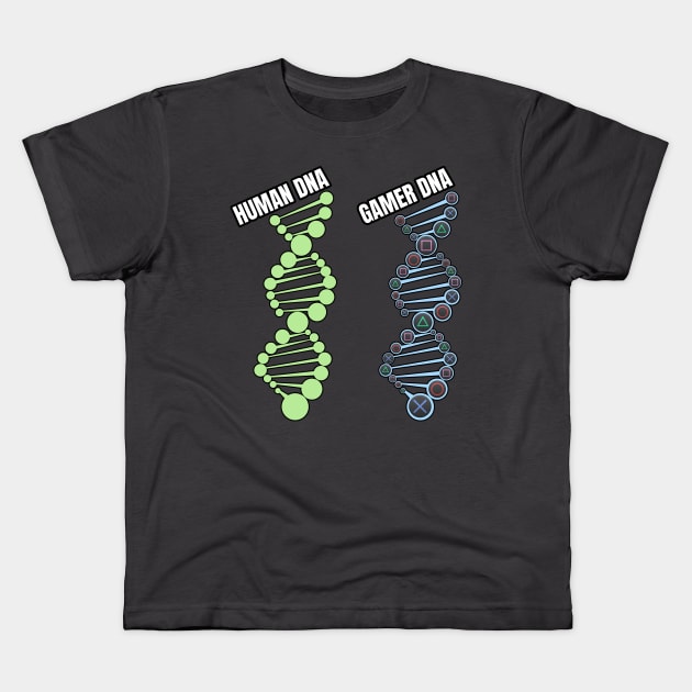 Gamer DNA PS Edition Kids T-Shirt by Gamers Gear